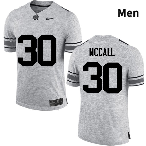 Ohio State Buckeyes Demario McCall Men's #30 Gray Game Stitched College Football Jersey